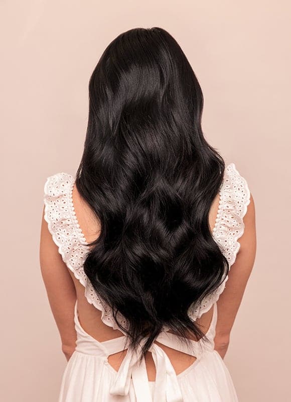 20-inch Seamless Clip-in Hair Extensions #1 Jet Black