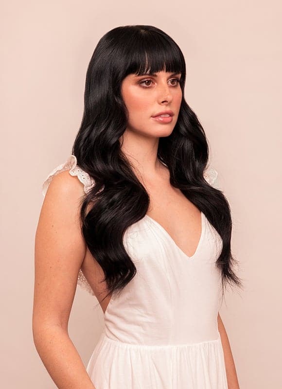 20-inch Seamless Clip-in Hair Extensions #1 Jet Black