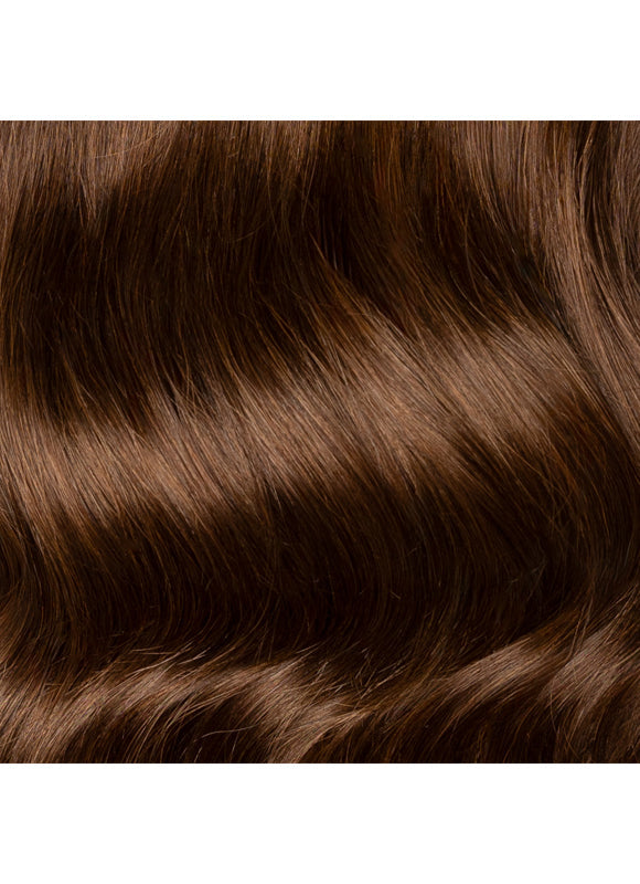 20-inch Long Seamless Clip-in Hair Extensions, Color 1C Mocha Brown