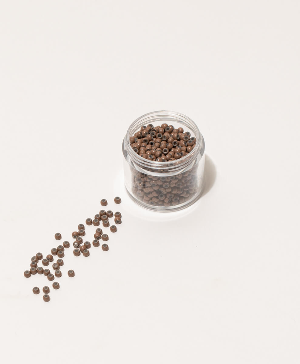 Nano Rings, Light Brown, 1000 pieces